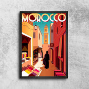 Décoration maison Affiche Vintage Maroc