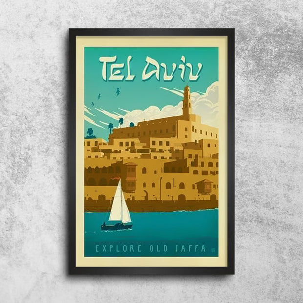 Affiche Vintage Tel Aviv