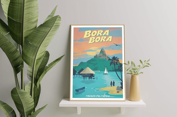 Affiche Vintage Bora Bora
