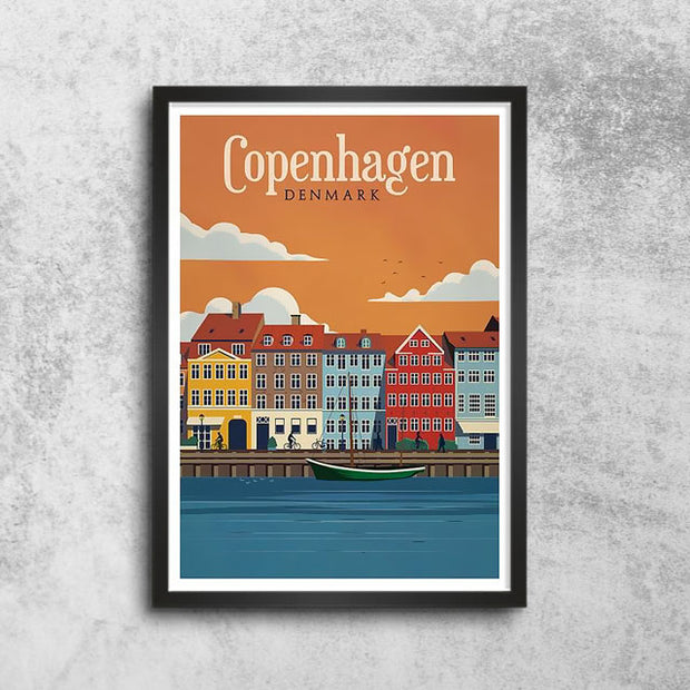 Décoration maison Affiche Vintage Copenhague