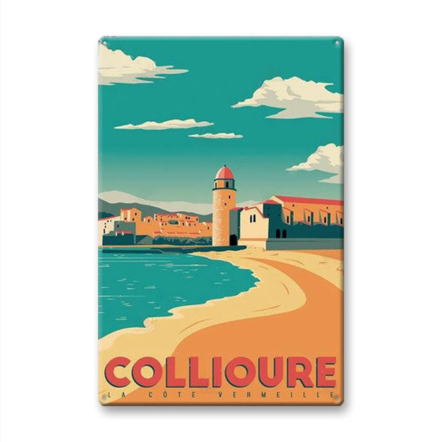 Plaque Métal Collioure
