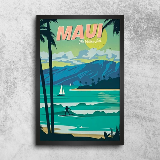 Affiche Vintage Maui