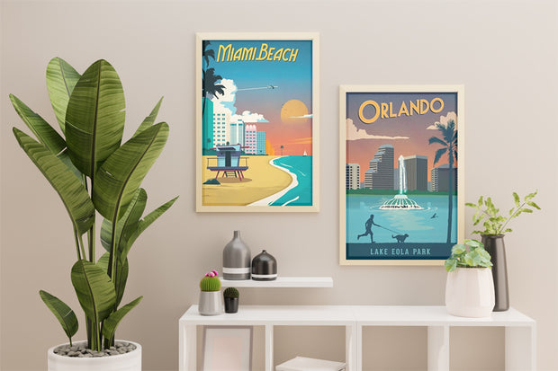 Affiche Vintage Miami Beach