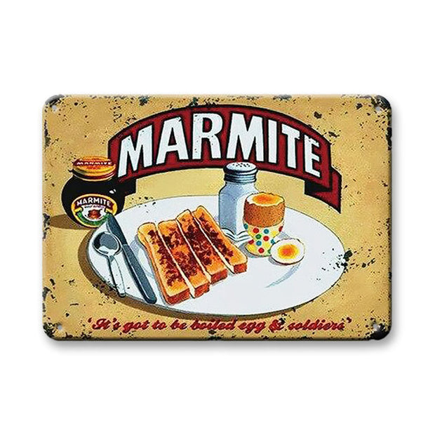 Décoration maison Plaque en Métal Vintage Marmite