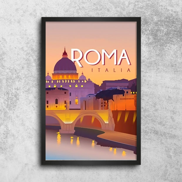 Décoration maison Affiche Vintage Rome