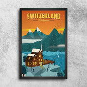Décoration maison Affiche Vintage Suisse