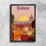 Décoration maison Affiche Vintage Toulouse