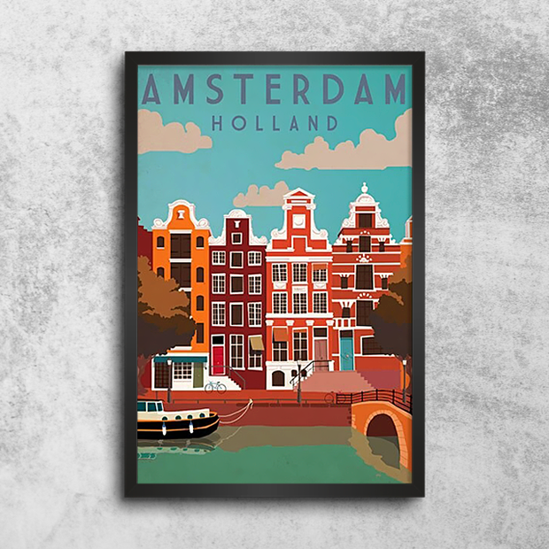 Affiche Vintage Amsterdam