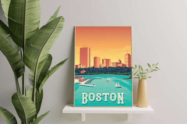 Décoration maison Affiche Vintage Boston
