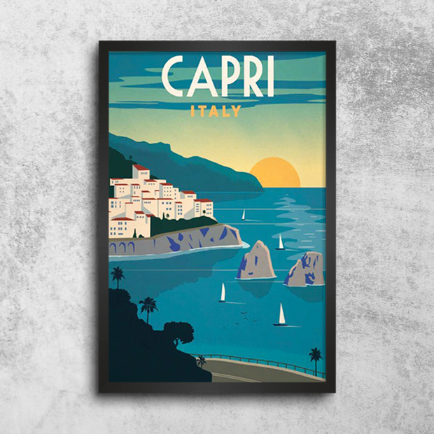 Affiche Vintage Capri