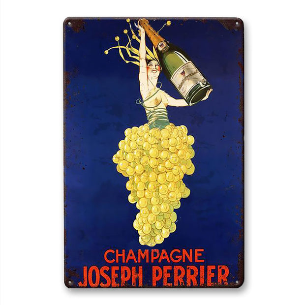 Plaque Champagne Joseph Perrier