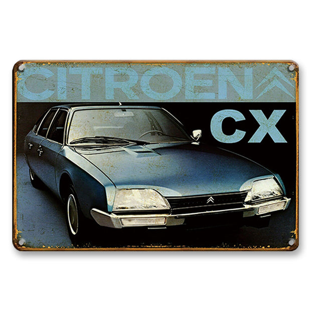 Décoration maison Plaque en Métal Vintage Citroën CX