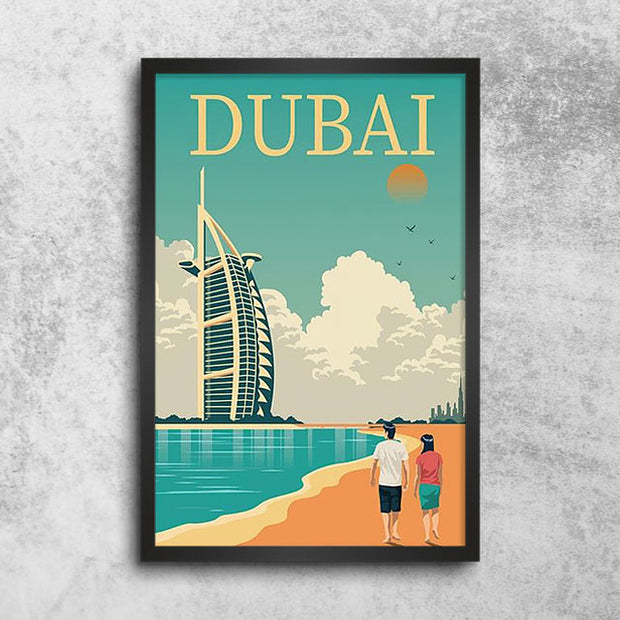 Décoration maison Affiche Vintage Dubaï