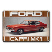 Décoration maison Plaque en Métal Vintage Ford Capri MK1