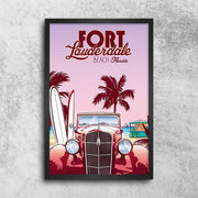 Décoration maison Affiche Vintage Fort Lauderdale
