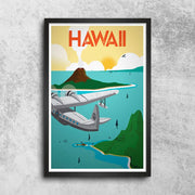Décoration maison Affiche Vintage Hawaii