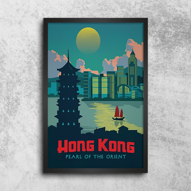 Affiche Vintage Hong Kong
