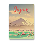 Plaque Métal Vintage Mont Fuji