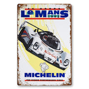 Décoration maison Plaque en Métal Vintage Le Mans 1993