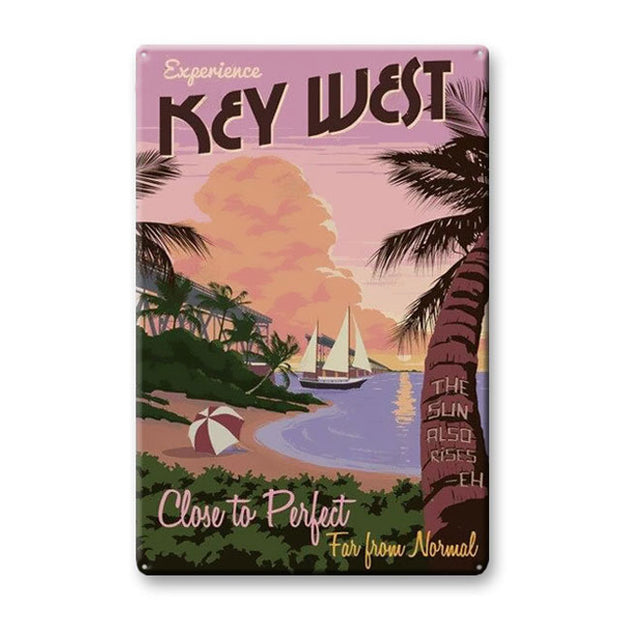 Plaque Métal Key West