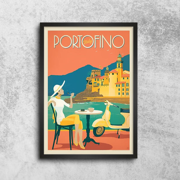 Décoration maison Affiche Vintage Portofino