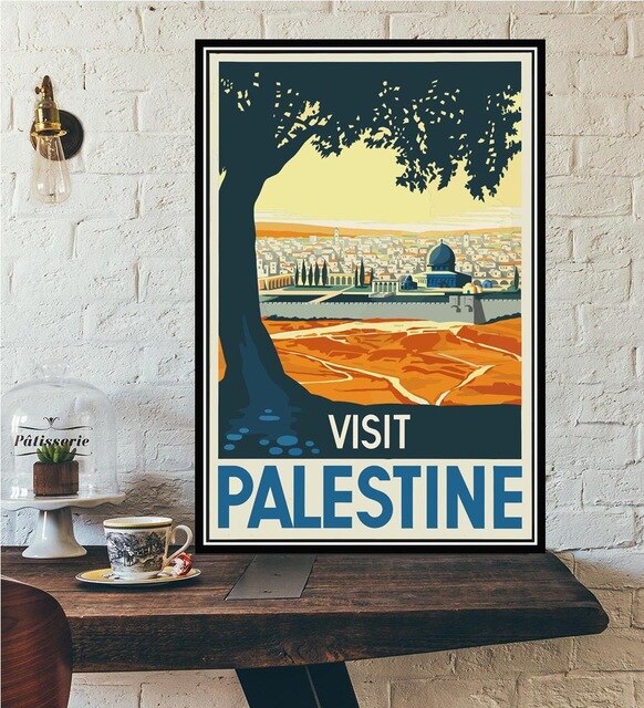 Décoration maison Affiche Vintage Palestine