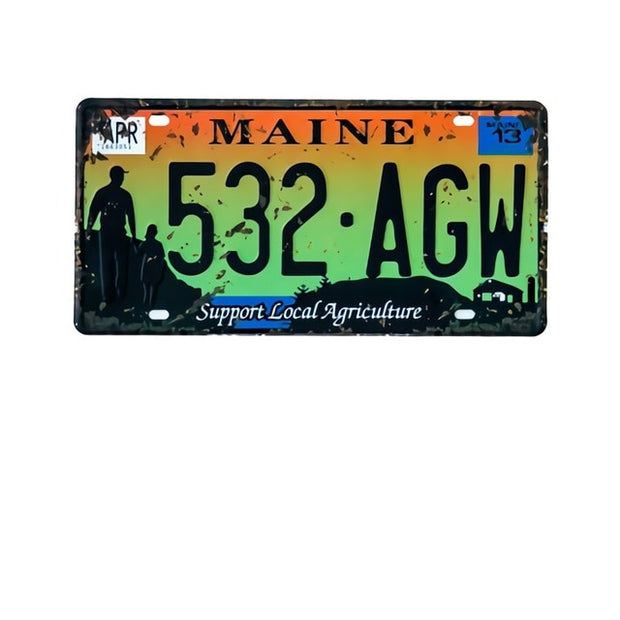 Plaque Immatriculation Maine