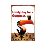 Plaque Métal Vintage Pub Guinness