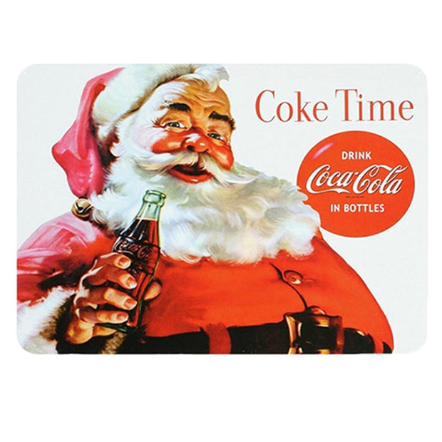 Décoration maison Plaque en Métal Vintage Père Noël Coca