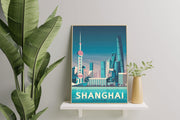 Décoration maison Affiche Vintage Shanghai