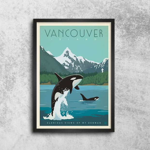 Décoration maison Affiche Vintage Île de Vancouver